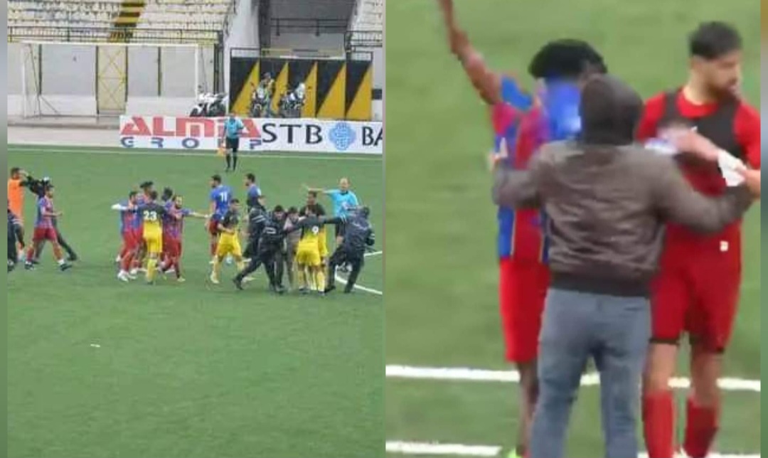 الأحباء ينشرون لقطة لاعب تطاوين اللاأخلاقية التي كادت أن تتسبب في كارثة